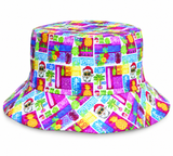 Fully Lined Christmas Print Bucket Hat