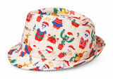 Summer Christmas Print Trilby Hat