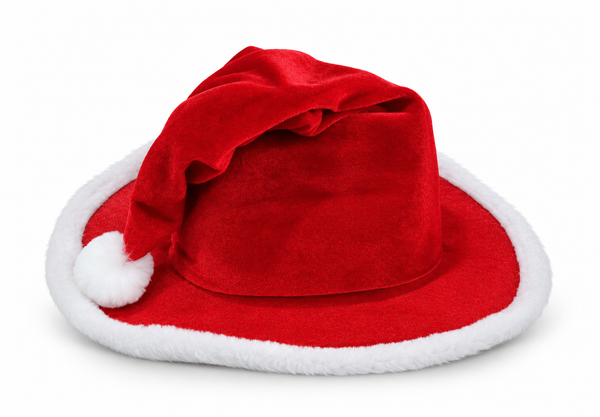 Adult Santa Cowboy Hat