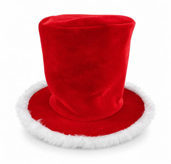 Santa Velvet Oversized Top Hat