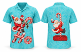 Men's Retro Christmas Bowling Shirt