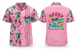 Men's Retro Christmas Bowling Shirt