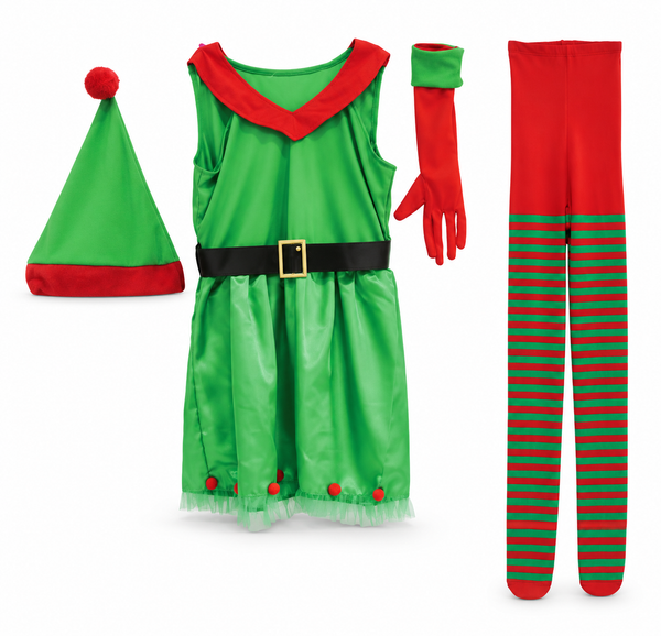 Ladies Christmas Costume Dress Set