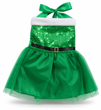 Girls Sequin Christmas Dress
