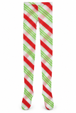 Candy Striped Christmas Tights