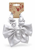 Satin Bow Hair Scrunchie