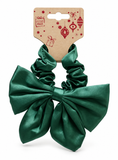 Satin Bow Hair Scrunchie