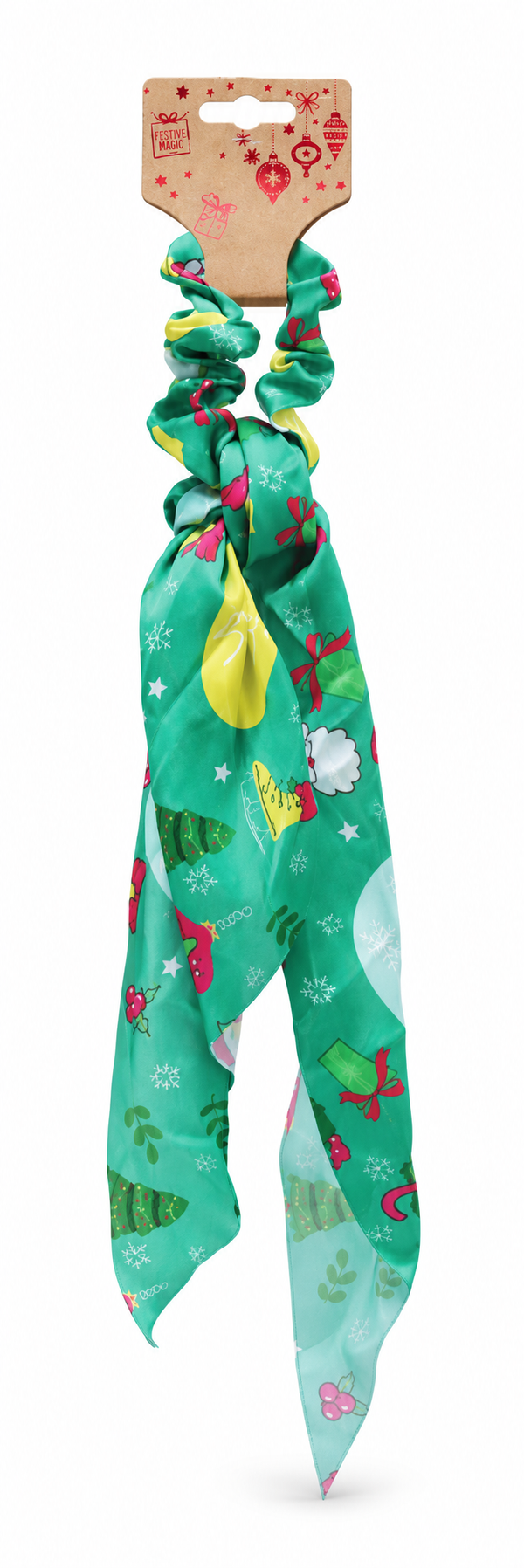 Christmas Long Scarf Hair Scrunchie