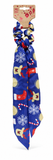 Christmas Long Scarf Hair Scrunchie
