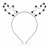 Diamante Metal Antler Headband