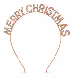 Merry Christmas Diamante Tiara Headband