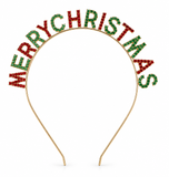 Merry Christmas Diamante Tiara Headband