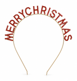 Merry Christmas Diamante Tiara Headband