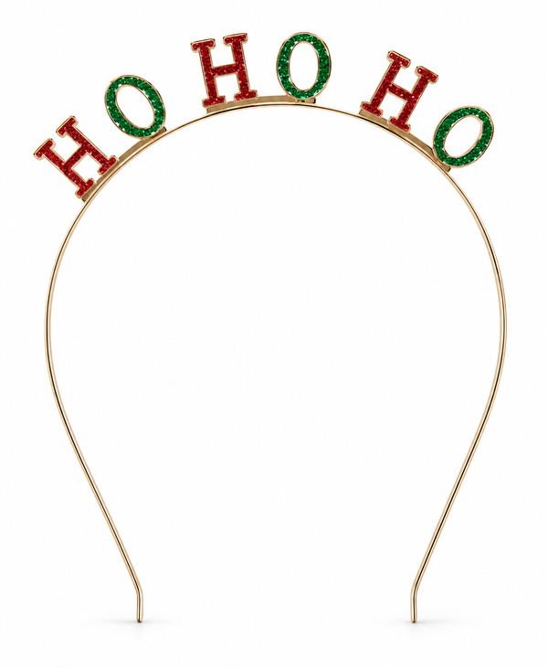 Christmas Slogan Metal Headband