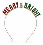 Christmas Slogan Metal Headband