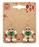 Glitter Christmas Character Earrings