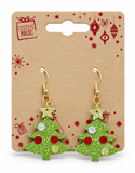 Glitter Christmas Character Earrings