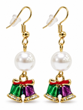Christmas Long Drop Earrings