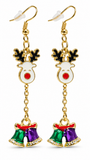 Christmas Long Drop Earrings