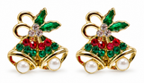 Christmas Pearl-Style Stud Earrings