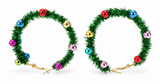 Christmas Tinsel Earrings