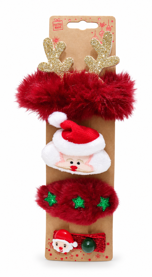 Christmas Novelty Hair Accessories – 4 Pack