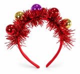 Christmas Tinsel and Bauble Headband