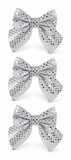 Mirror Fabric Christmas Bows - 3 Pack