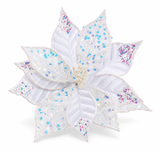 Iridescent Sequin Poinsettia Clip