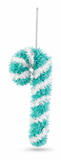 Mini Tinsel Candy Cane Hanging Decoration