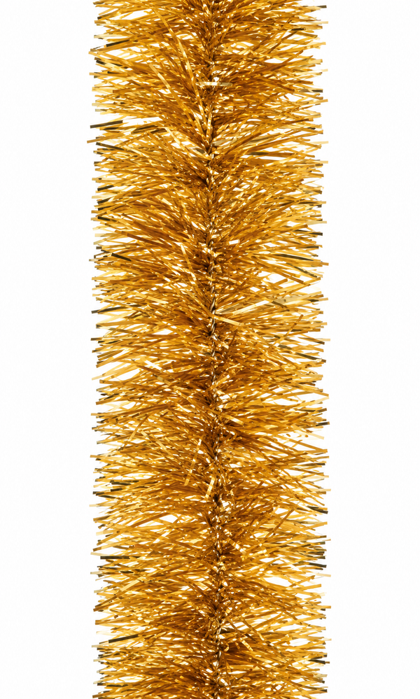 Chunky Fine-Cut Gold Christmas Tinsel – 2m