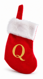 Gold Foil Alphabet Mini Christmas Stocking - 16 cm