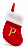 Gold Foil Alphabet Mini Christmas Stocking - 16 cm