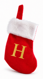 Gold Foil Alphabet Mini Christmas Stocking - 16 cm