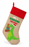 Vintage Dinosaur Christmas Stocking - 47 cm