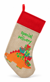 Vintage Dinosaur Christmas Stocking - 47 cm