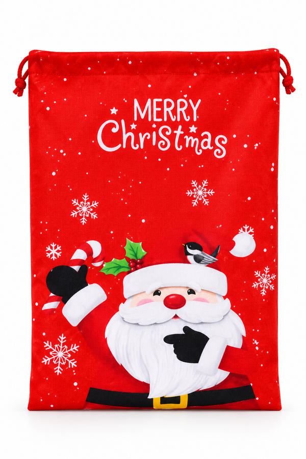 Velveteen Christmas Character Sack - 49 x 70 cm