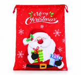 Velveteen Christmas Character Sack - 49 x 70 cm