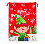 Velveteen Christmas Character Sack - 49 x 70 cm