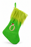 Mean Green Alphabet Christmas Stocking - 45 cm