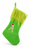 Mean Green Alphabet Christmas Stocking - 45 cm