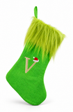 Mean Green Alphabet Christmas Stocking - 45 cm