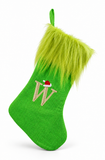 Mean Green Alphabet Christmas Stocking - 45 cm