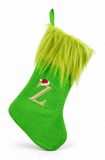 Mean Green Alphabet Christmas Stocking - 45 cm