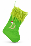 Mean Green Alphabet Christmas Stocking - 45 cm