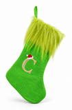 Mean Green Alphabet Christmas Stocking - 45 cm