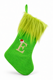 Mean Green Alphabet Christmas Stocking - 45 cm
