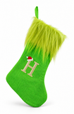 Mean Green Alphabet Christmas Stocking - 45 cm