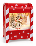 LED Musical Snowing Mini Christmas Postbox