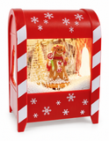 LED Musical Snowing Mini Christmas Postbox